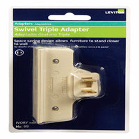 Leviton Polarized 3 outlets Outlet Adapter 1 pk