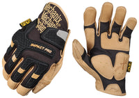 Mechanix Wear CG30-75-010 Large Black & Brown Impact Pro Work Gloves