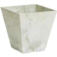 Novelty Artstone 11.5 in. H X 11.75 in. W X 11.75 in. D Resin/Stone Powder Ella Planter Mint