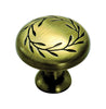 Amerock  Natures Splendor  Round  Cabinet Knob  1-5/16 in. Dia. 1-1/16 in. Elegant Brass  1 pk