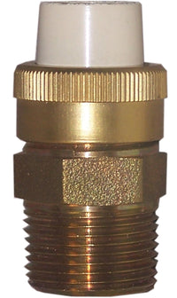 Genova Products 53373Z 1/2" Low Lead CPVC Slip X 1/2" Brass FIP Transition Union