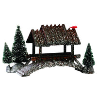 Lemax  Multicolor  Covered Bridge  Christmas Village