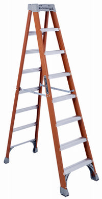 8-Ft. Step Ladder, Fiberglass, Type IA, 300-Lb. Duty Rating