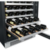 53 BOTTLE 24 BUILT-IN SINGLE ZONE STAINLESS STEEL WINE REFRIGERATOR RIGHT HINGED