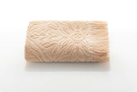 Sapphire Collection 100% Genuine Cotton Jacquard Washcloths 12X12 In (30X30 Cm) Smoke G. Beige