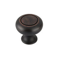 Bulldog Round Cabinet Knob 1 in. D 2 pk