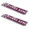 Texas A&M University 2 Piece Heavy Duty Alumnium Truck Emblem Set