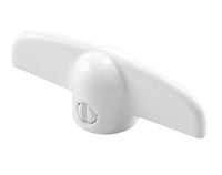 Prime-Line  2.8 in. L Die-Cast  White  Zinc  Universal  Casement Tee Handles  1 pk