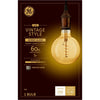 GE Lighting G40 E26 (Medium) Filament LED Bulb Amber Warm White 60 Watt Equivalence 1 pk