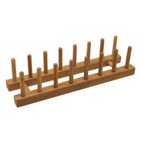 Totally Bamboo 15 in. L X 4 in. W X 3.8 in. H Brown Bamboo Dish Rack