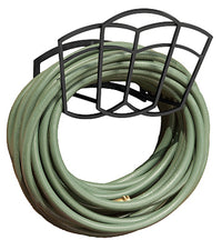 Suncast Hose Hangout Black Metal Wall Mounted Hose Hanger 150 ft. Capacity