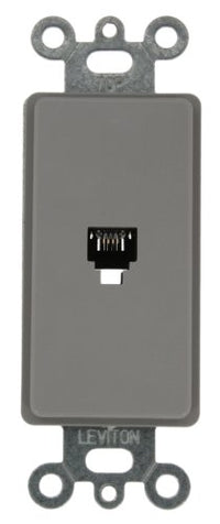 PHONE JACK DECORA INSERT GRAY