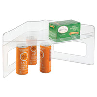 iDesign Lazy Susan 8 in. H X 8.75 in. W X 17.75 in. L Clear Wedge Shelf