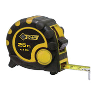 Steel Grip  25 ft. L x 1 in. W Tape Measure  Black/Yellow  1 pk