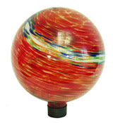 Echo Valley 8155 10" Red Swirl Illuminarie Gazing Globe