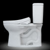 TOTO® Drake® WASHLET®+ Two-Piece Elongated 1.6 GPF TORNADO FLUSH® Toilet with Auto Flush, Cotton White - MW7763056CSGA#01