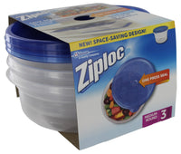 Ziploc 70933 Medium Round Ziploc Container 3 Count