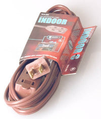 Coleman Cable 94058907 20' 16/2 Brown Indoor Cube Tap Extension Cord