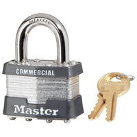 Master Lock 1-3/4 in. W X 15/16 in. L Laminated Steel Key Padlock Keyed Alike