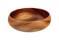 Pacific Merchants  10 in. Brown  Acacia Wood  Salad Bowl  10 in. Dia. 1 pk