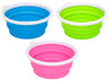 Petmate Assorted Collapsible Silicone 3 cups Pet Bowl For All Pets