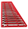 Milwaukee  MAX BITE  various   x various   x 15.04 in. L SAE  Combination  Wrench Set  15 pc.