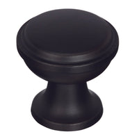 Amerock  Westerly Collection  Round  Cabinet Knob  1-3/16 in. Dia. 1-1/8 in. Black Bronze  1 pk