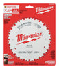 Milwaukee  7-1/4 in. Dia. x 5/8 in.  Framing  Carbide Tipped Steel  Circular Saw Blade  24 teeth 1 pc.