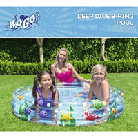 Bestway  H2OGO! Deep Dive 3-Ring  74 gal. Round  Inflatable Pool  12 in. H x 5 ft. Dia.