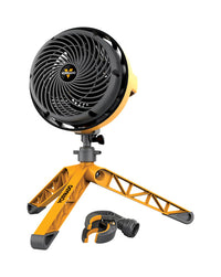 Vornado Black/Yellow 3-Speed Heavy-Duty Oscillating Air Circulator Fan 16.8 L x 18.8 W in.