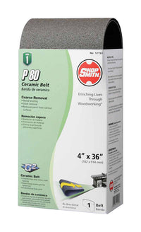 Shopsmith 36 in. L X 4 in. W Ceramic Sanding Belt 80 Grit Medium 1 pc