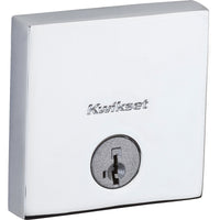 Kwikset SmartKey Polished Chrome Metal Deadbolt