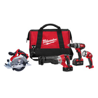 Milwaukee M18 3Ah 4 Tool Cordless Brushless Combo Kit