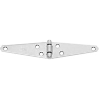 National Hardware 4 in. L Zinc-Plated Heavy Strap Hinge (Pack of 5)