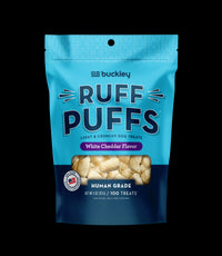 Buckley Pet BUCK.PUFFCHF4OZ 4 Oz White Cheddar Ruff Puffs™ Dog Treats