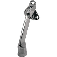 Prime-Line Zinc Chrome Silver Door Stop w/Holder Mounts to door