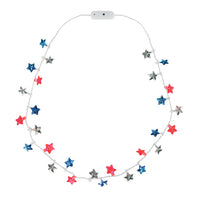 DM Merchandising Patriotic Pride Star Flashing Necklace 1 pk (Pack of 24)