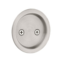 Kwikset  Satin Nickel  Metal  Indoor  Round Pocket Door Lock