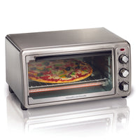 Hamilton Beach Stainless Steel Silver Convection Toaster Oven 9 in. H X 17 in. W X 15 in. D