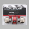 Ultra Security Satin Nickel Entry Knobs KW1 1-3/4 in.