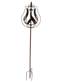 Meadowcreek Iron Bronze 64 in. H Tulip Outdoor Spinner