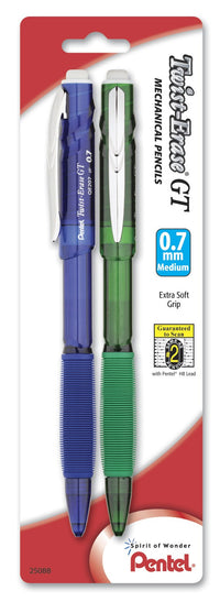 Pentel Qe207Bp2M Twist Erase Gt Mechanical Pencil