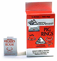 Blair Pig Ring, No. 1, 100-Pk.