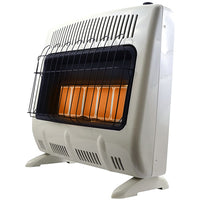 Wall Heater, Propane, Vent-Free, White, 30,000 BTU, 1,000 Sq. Ft.