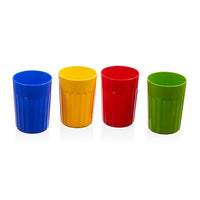 Arrow Home Products Assorted Colors Plastic Stable Base Stackable Cup 10 oz. Capacity