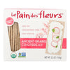 Le Pain Des Fleurs Crispbread - Ancient Grains - Case of 6 - 4.4 oz.