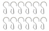 Umbra Chrome Silver Resin Shower Curtain Rings 12 pk