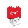 Milwaukee 1/4 in. drive Metric Mechanics Socket and Ratchet Set 28 pc