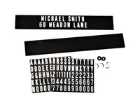 Hy-Ko Black Plastic Rectangle Mailbox Name/Address Kit (Pack of 5)