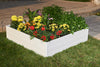 NuVue 11.5 in. H X 44.5 in. W Vinyl Raised Garden Bed White